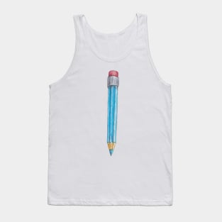 blue pencil Tank Top